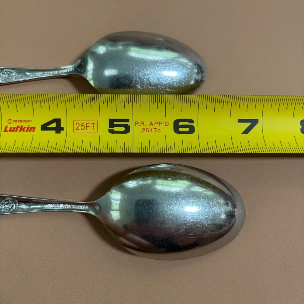 Oneida Rogers Premier La Rose Stainless Flatware Set 9pc Vintage Forks Spoons